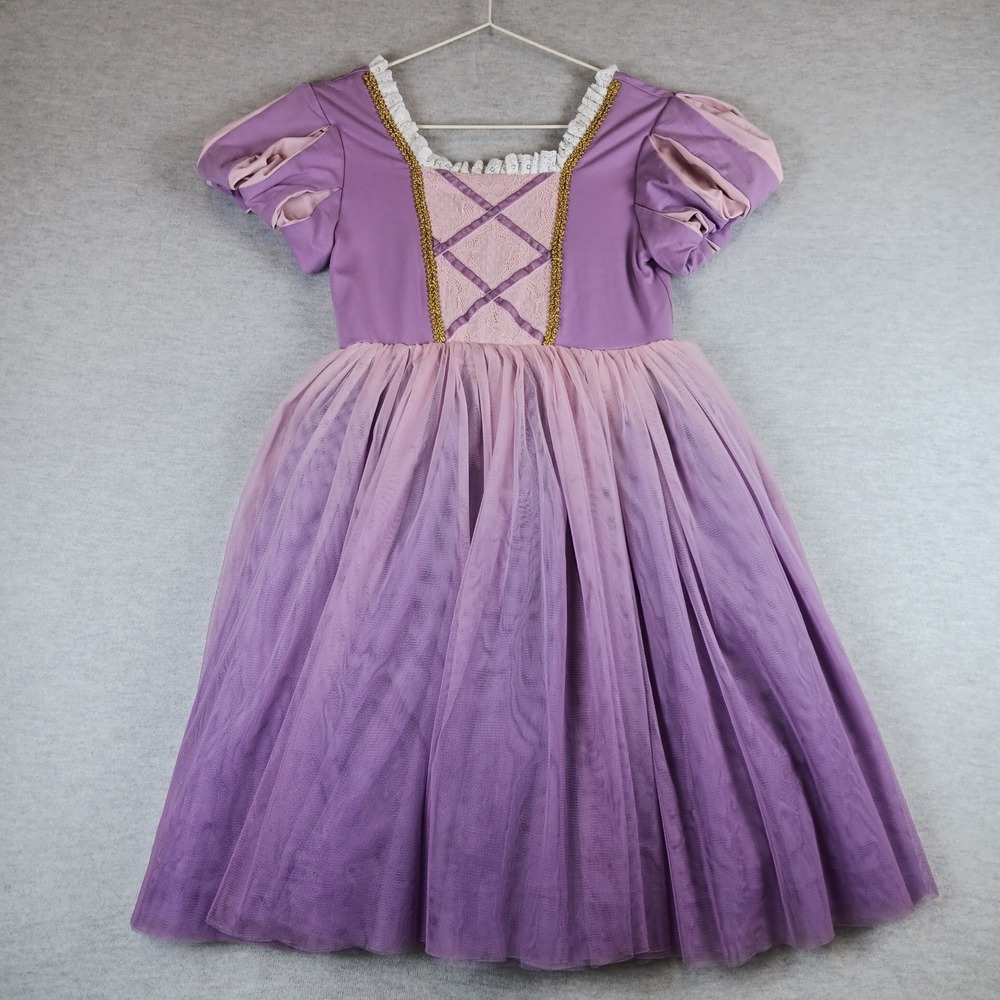 Taylor Joelle Rapunzel Inspired Dress EUC 10 Girls Purple Pink Tulle Halloween
